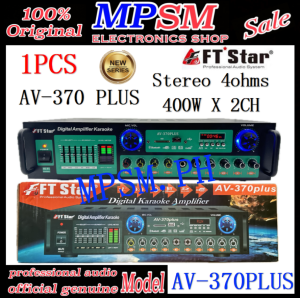 The Amplifier FTStar AV-370PLUS ( BT/FM/USB ) PROFESSIONAL Digital Amplifier Karaoke AV-370 PLUS