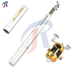 R.joy Joran Kail Alat Pancingan Pulpen Mini Fishing Rod Pen Joran Pancing Pulpen Pancingan Portable Alat Pancing Paket
