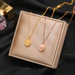 [Bayar Ditempat] Kalung Titanium Import / Kalung Titanium Liontin Wanita Koin Chinese / Kalung Titanium Cewek Model Baru