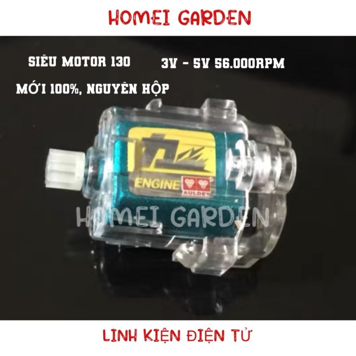 Siêu motor tốc độ cao 130 3V - 5V 56000 RPM mô men xoắn lớn cho xe mô hình hàng chính hãng - HM0028