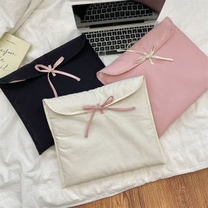 TAQ57 Korean Style Tablet Protective Case Ballet 11/13 Inch Notebook Pouch Durable Solid Color Computer Storage Bag for School