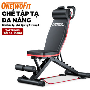 OneTwoFit Ghế tập tạ đa năng Ghế tập tạ tập gym Điều Chỉnh Trọng Lượng lên đến 150kg
