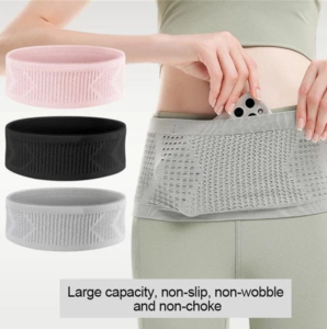 Sport Running Band Belt Bag Tas Pinggang Lari Anti Goyang Sabuk Lari