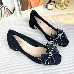 ZR237 Heels Wanita Hak Tahu Fashion Import Sepatu Kerja Sepatu Pesta Kekinian Bisa COD (With Box)