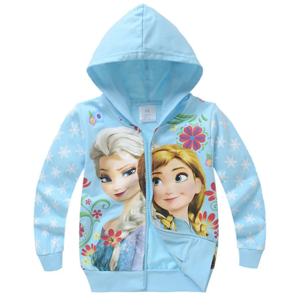 Kids Baby Girls Jackets Coats Cartoon Frozen Princess Hoodie Long Sleeve Sweater Girl Coat Jacket Hoodies 2 8 Years Lazada Singapore