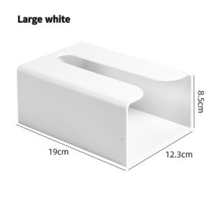 Large Tissue Rack Without Punching Wall-Mounted Tissue Box Paste-Type Tissue Storage Box Roll
