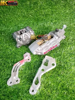 CALIPER 4 POT FRONT AND 2POT REAR WITH CNC BRACKET FOR NMAX V1 / NMAX V2 / PCX 160 CNC