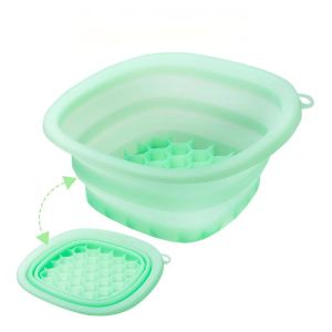 Foldable basin portable ice pack mold ice water face mask basin household travel silicone basin