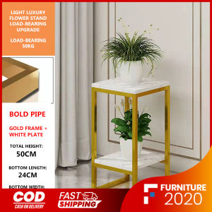 Nordic style golden plant stand  indoor home living room rack decorative pot rack balcony drop subway art flower stand storage shelf