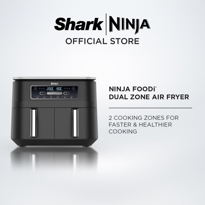 Ninja Foodi Dual Zone Digital Air Fryer, 2 Drawers, 7.6L, 6in1, Uses No Oil, Air Fry, Max