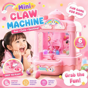 Childrens Claw Toy Kids Mini Clip Doll Machine Twist Egg Toy for Parent-Child Interaction Gift