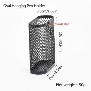 XIJIBAN loại Giá đỡ bút treo Lưới Bán nguyệt/Trứng hình bầu dục Dụng cụ sắp xếp bàn làm việc Di động Hộp đựng cọ trang điểm Quà tặng