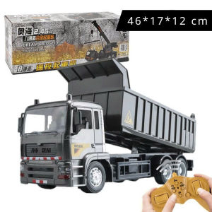 Mô Hình Xe Ben Công Trình Mini -Xe Ben Đen Hợp Kim Điều Khiển Từ Xa 2025