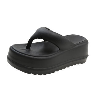 IELGY flip-flops womens cute solid color flip-flops increase wear-resistant slippers