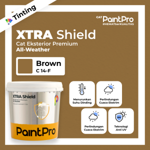 Cat Eksterior Tinting Murah Berkualitas | Custom 1000+ | PaintPro | Cokelat Brown | XTRA Shield 2.5L - 18L