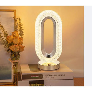 3 Lights Rechargeable Luxury Modern Crystal Lamp Touch Dimming Suitable For Restaurant Bar Dining Table Decoration