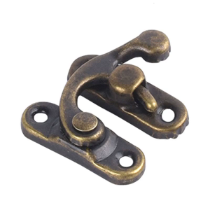 29mm x 33mm Antique Bronze Swing Arm for Latch Right Toggle for Latch Hook Hasp Wooden Box Decorative Horn Lock