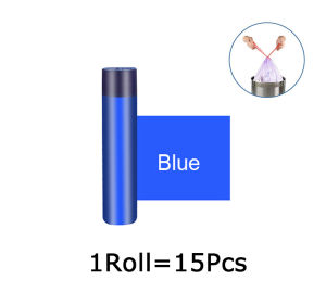 15Pcs/Roll Drawstring Trash Bags Portable Garbage Bags Thicken  Kitchen Home Disposable Gagets & Tools Plastic Garbage Bag