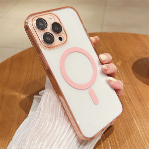Clear Case 14 Pro | 14 Pro Max | 15 Pro | 15 Pro Max Casing Magsafe Magnetic Ultra Hybird With Lens Gurad Protection