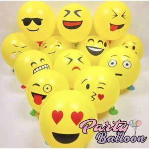 Balon Latex Emoji Smile Ulang Tahun Balon Kuning murah