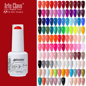 Arte Clavo 15ml Fashion Gel Nail Polish Hema TPO Free Red Colors Glitter Semi Permanent Soak Off UV LED Ultra Diamond Varnish