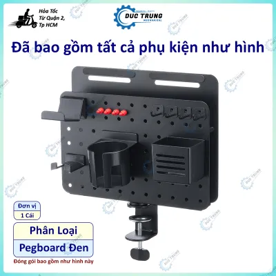 Pegboard Bảng Treo Đồ Đa Năng - Kẹp Bàn Xoay 360° Tiện Lợi Gọn Gàng Hiện Đại - 861