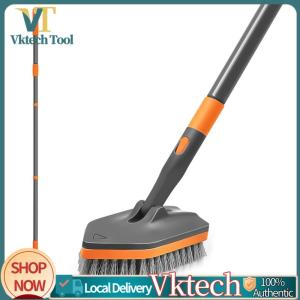 [Vktech] Shower Cleaning Brush with Long Handle Floor Scrubbing Brush Detachable for Pool Carpet Wet Room Wooden Floors Kitchen