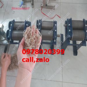 Máy thái bì lợn băng tay  lô thép  khung thép