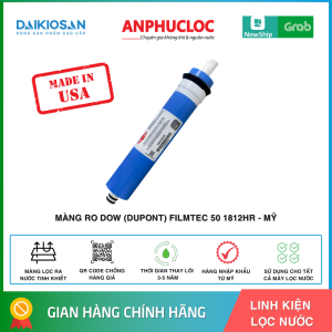 [CHÍNH HÃNG] Lõi lọc nước số 4 - Màng RO DUPONT (DOW) FILMTEC TW30-1812-50HR hiệu suất cao ( Kiểm tra chính hãng bằng phần mềm DUPONT HOME WATER)