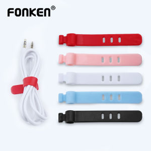 10Pcs 20Pcs 40Pcs FONKEN USB Cable Organizer Cord Winder Home Harness Cable Holder For Mouse Wire HDMI Aux PC Power Earphone Wire Protector