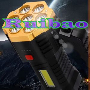 Ruibao Senter LED COB / Senter Rechargeable USB 4 Mode C219
