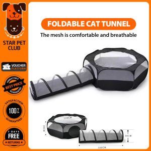 Pet Playpen Cat Tunnel Cat House For Cats Rabbits Hamsters Dolphins Pet Cages Tents With Tunnels Cat Toys