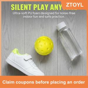 【ZTOYL】 Im Lặng Pickleball Bóng PU Bọt Mềm Yên Tĩnh Đào Tạo Bóng Cho Trong Nhà Thực Hành Hoạt Động Giải Trí 1/3Pcs