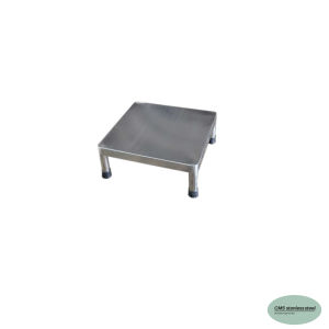 CMS เก้าอี้สแตนเลส ทรงเหลี่ยม ขนาด 30*30 ซม. สูง 15 ซม.