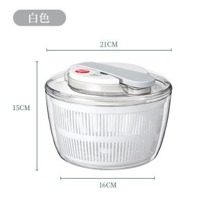 [SG Ready Stock]Household Vegetable Dehydrator Fruit Drain Basket Dryer Vegetable Manual Water Salad Spinner Washer Kitchen Gadget