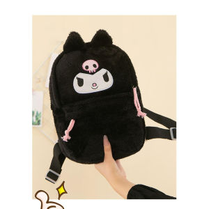 Tas Ransel  Sekolah Anak Bulu Model Sanrio Kawai Kuromi Cinnamoroll Melody Hello Kitty Korean Style