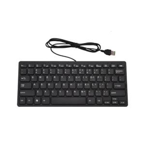 72 Keys USB Corded Keyboard Slim Profile Quiet Touch Keys Anti Slip Feet For Home Office School
