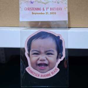 48PCS CUSTOM BUBBLE HEAD MAGNET YOUR PHOTO YOUR SOUVENIR! (Machine Cut)
