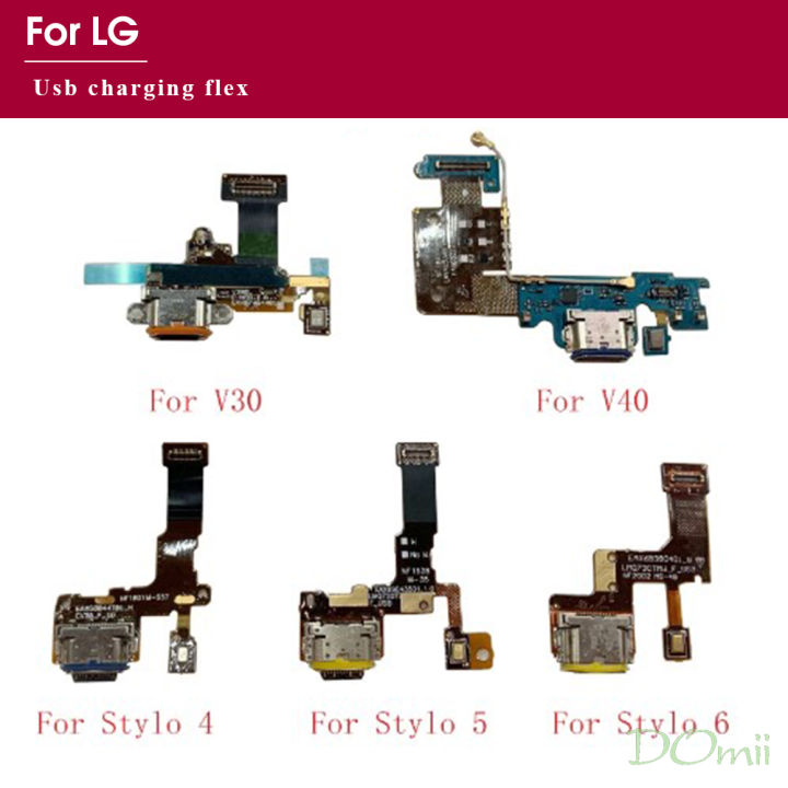 USB Charging Dock Port Connector Board Parts Flex Cable For LG V30 V40  ThinQ V50 ThinQ 5G Stylo Q7 Replacement Part Lazada PH