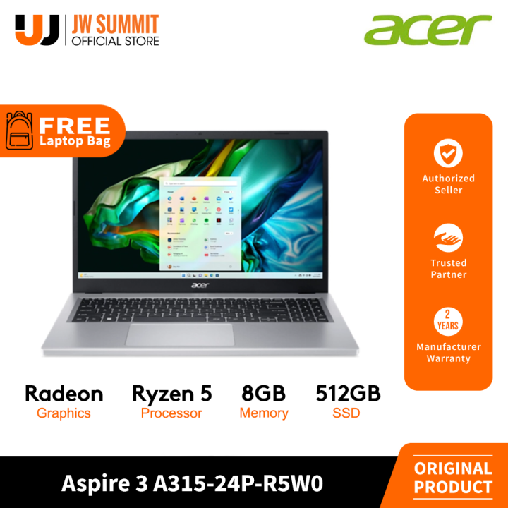 Acer Aspire A315-24P-R5W0 FHD Ryzen 8GB LPDDR5 512GB