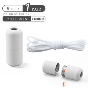 1 Cặp Dây Giày Co Giãn Không Dây Có Khóa Viên – Thiết Kế Phát Hành Nhanh Có Thể Điều Chỉnh Cho Giày Thể Thao Và Đồng Hồ Thời Trang