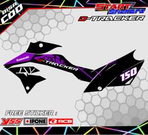 STRIPING VARIASI MOTOR D TRACKER / STIKER LIST KAWSAKI MOTOR KLX D TRACKER