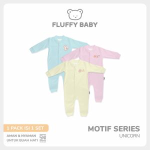 FLUFFY Jumpsuit Unicorn (Isi 3Pcs) KDS UMB SML