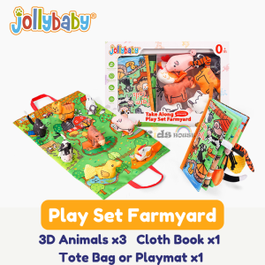 Kidshouse Gift Set 3D Animals Doll Story Cloth Book Early Educational Toy Game Playmat Animal Plus Tail Soft Cloth Book ET100