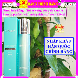 Nước hoa hồng tái sinh sennio chính hãng nước hoa hồng sennio hàn quốc perfect whitening skin toner sennio cân bằng da không cồn se khít lỗ chân lông