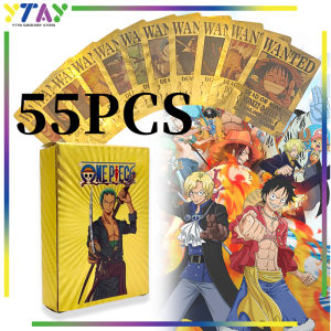 Kartu One Piece/Kartu Anime One/One/Luffy/Bahasa Inggris Bahan/Isi 55 Lembar/Bahan Asli Metal Original