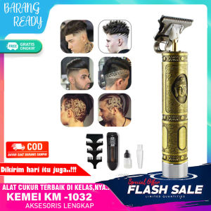 Professional Hair Clipper Alat Cukur Ukir Tato / Mesin Pangkas Rambut / Eletrik Retro Budhha