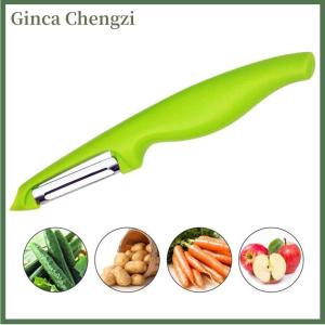 Ginca Dụng cụ gọt vỏ khoai tây cà rốt rau củ trái cây dao cắt thực phẩm dao thép không gỉ