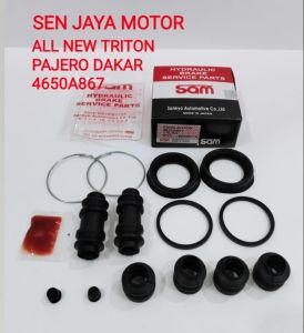 CALIPER KIT SAM KARET SEAL KIT REM CAKRAM BELAKANG ALL NEW TRITON HDX ALL NEW PAJERO SPORT PAJERO DAKAR 4605A867