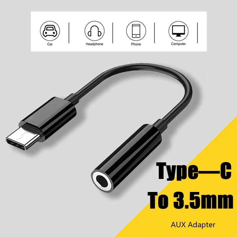 USB Type C Jack Earphone Adapter USB C to Headphones